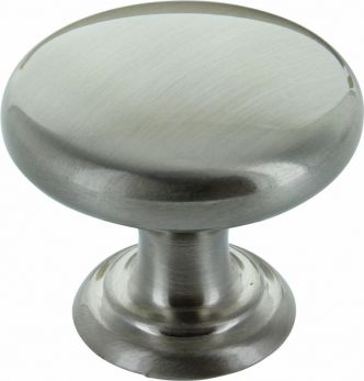 Monmouth KB-M-3976-32-BSN Satin Brushed Nickel Round Cabinet Knob 32mm Bolt-Fix